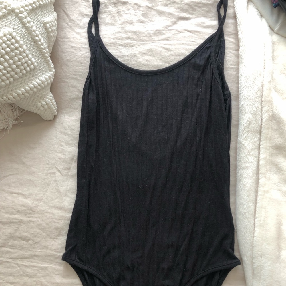 UO black one piece tank top